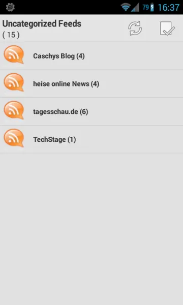 TTRSS-Reader screenshot 1