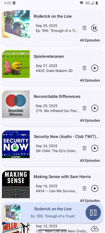 Escapepod - Podcast Player screenshot 1
