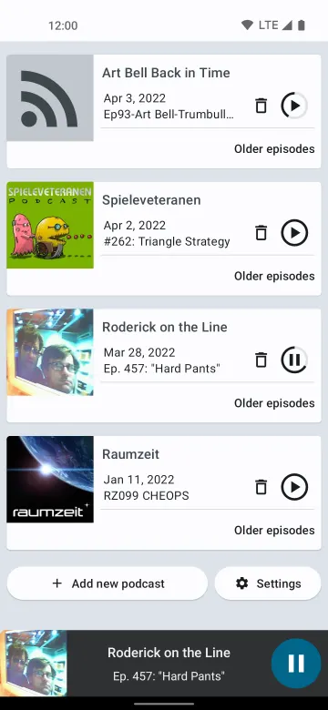 Escapepod - Podcast Player screenshot 2
