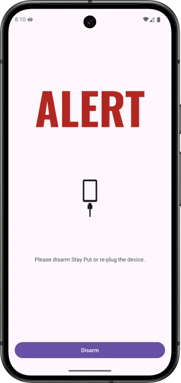 Stay Put - Unplug Alert screenshot 3