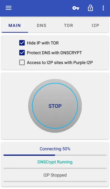 InviZible Pro: Tor & Firewall, DNSCrypt & I2P screenshot 1