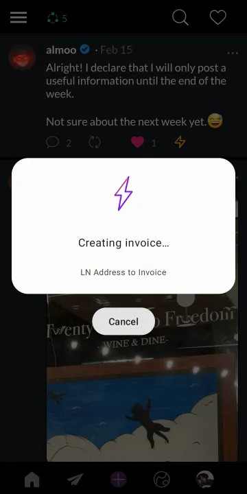 Lightning Address to Invoice screenshot 1