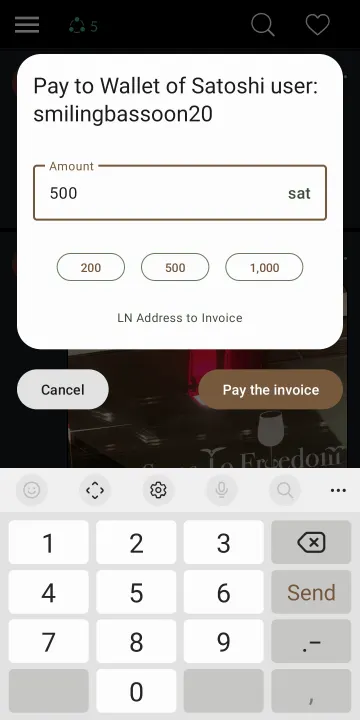 Lightning Address to Invoice screenshot 2