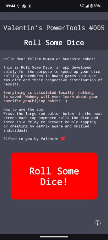 Valentin's PowerTools #005 - Roll Some Dice screenshot 1