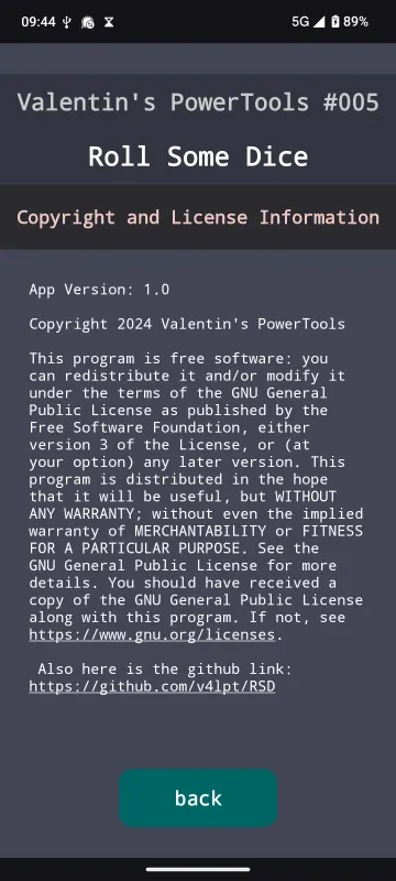 Valentin's PowerTools #005 - Roll Some Dice screenshot 3