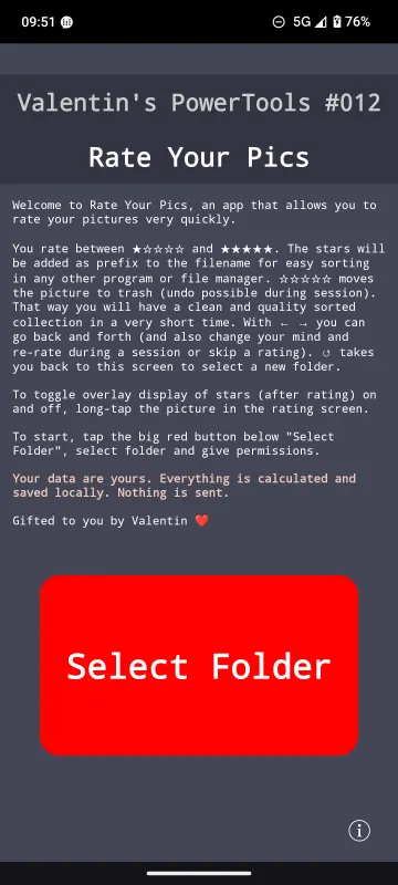 Valentin's PowerTools #012 - Rate Your Pics screenshot 1