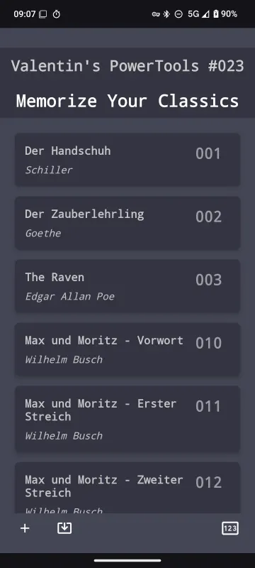 Valentin's PowerTools #023 - MemorizeYourClassics screenshot 4