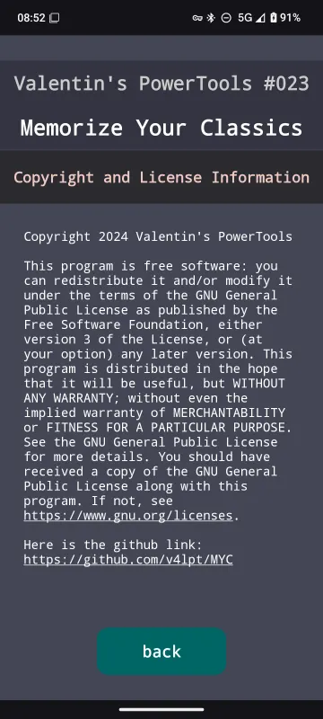 Valentin's PowerTools #023 - MemorizeYourClassics screenshot 8