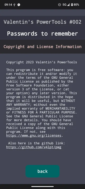 Valentin's PowerTools #002 - Passwords to remember screenshot 2
