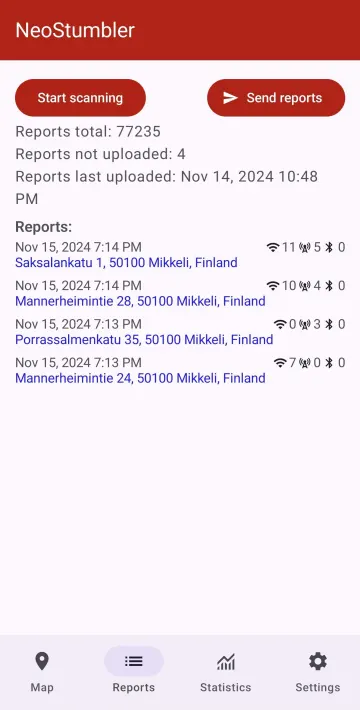 NeoStumbler screenshot 4